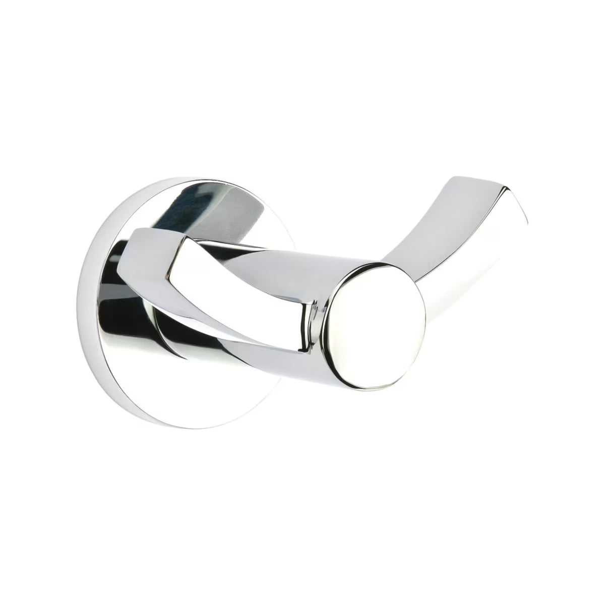 EMTEK Modern Brass Double Hook With Rosette