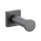 EMTEK Modern Tubular Brass Single Robe Hook With Rosette