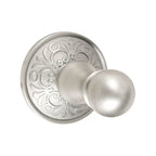 EMTEK Traditional Brass Single Hook with Rosette