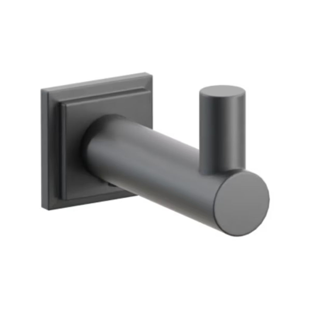 EMTEK Modern Tubular Brass Single Hook With Rosette