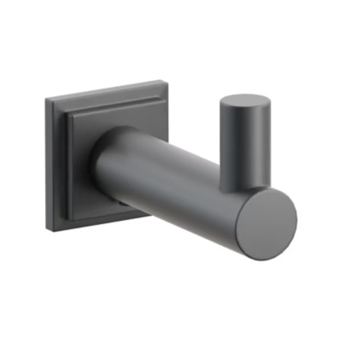 EMTEK Modern Tubular Brass Single Hook With Rosette