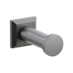 EMTEK Modern Tubular Brass Single Robe Hook With Rosette