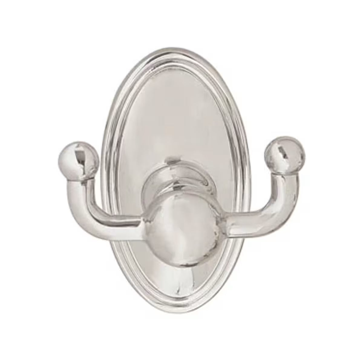 EMTEK Traditional Brass Double Hook with Rosette