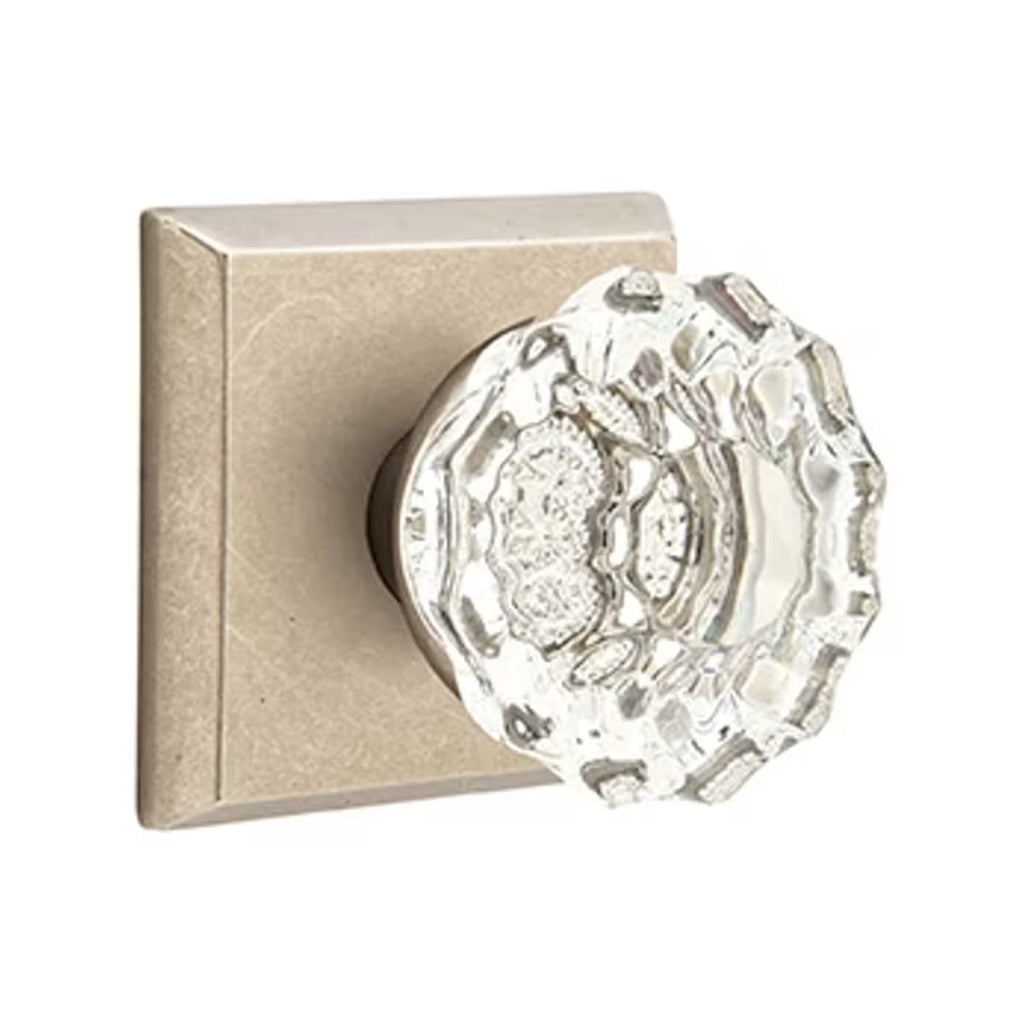 EMTEK Astoria Glass Knob - Sandcast Collection