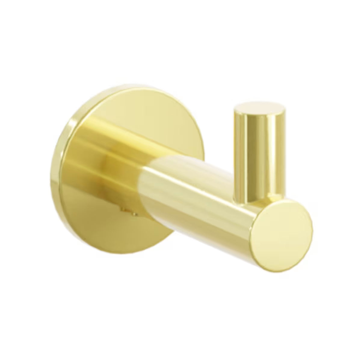 EMTEK Modern Tubular Brass Single Hook With Rosette