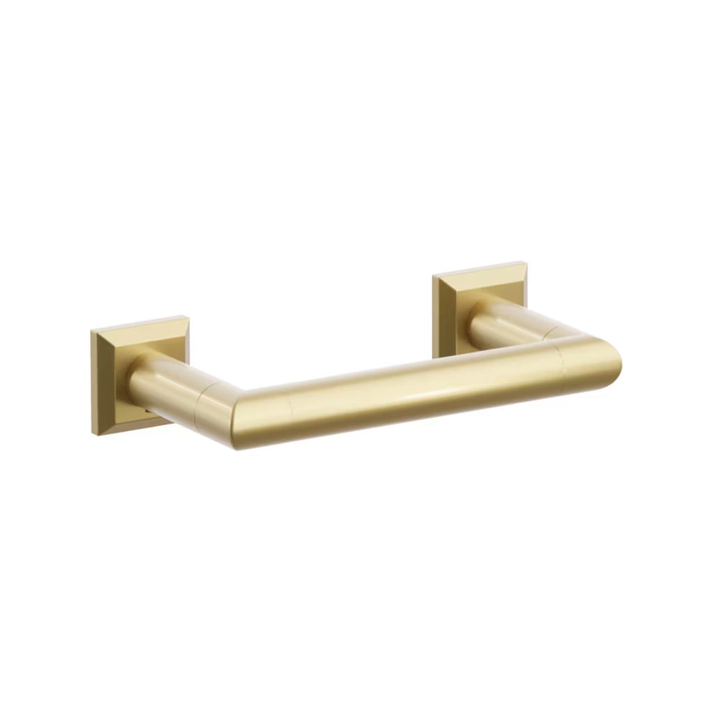 EMTEK Modern Tubular Brass Paper Holder - Pivoting Double Post