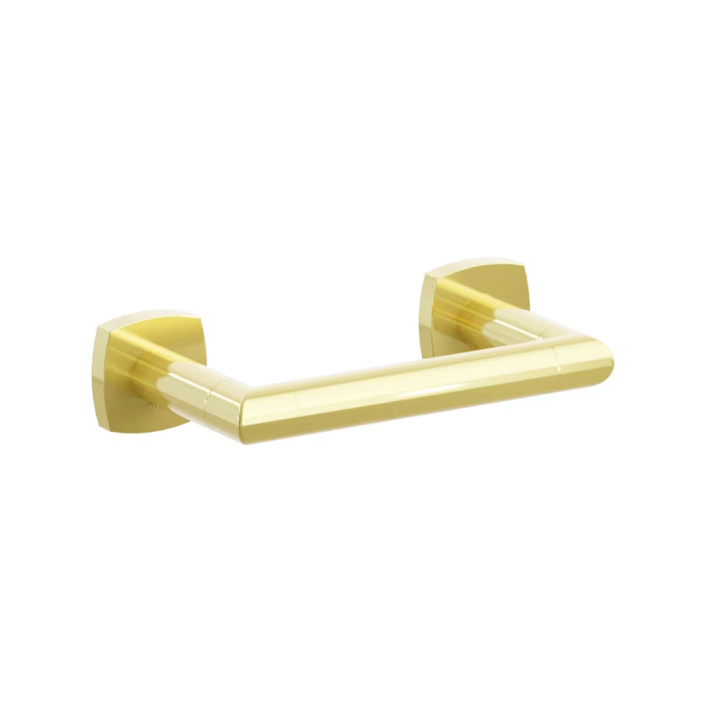 EMTEK Modern Tubular Brass Paper Holder - Pivoting Double Post