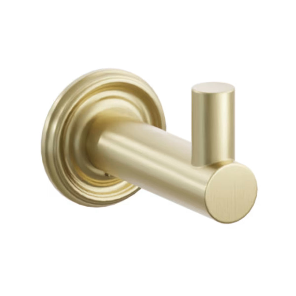 EMTEK Modern Tubular Brass Single Hook With Rosette