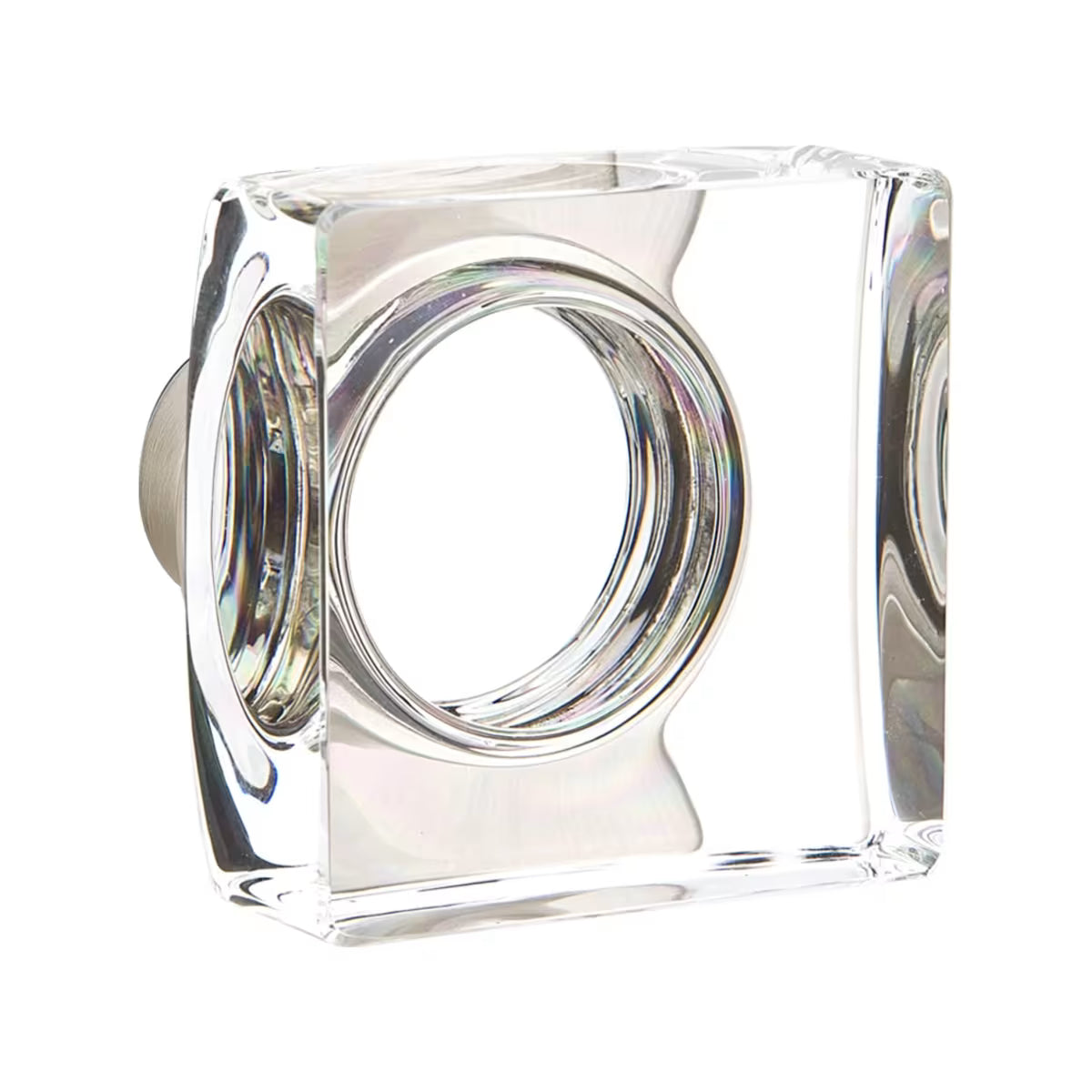 EMTEK Modern Square Glass Knob
