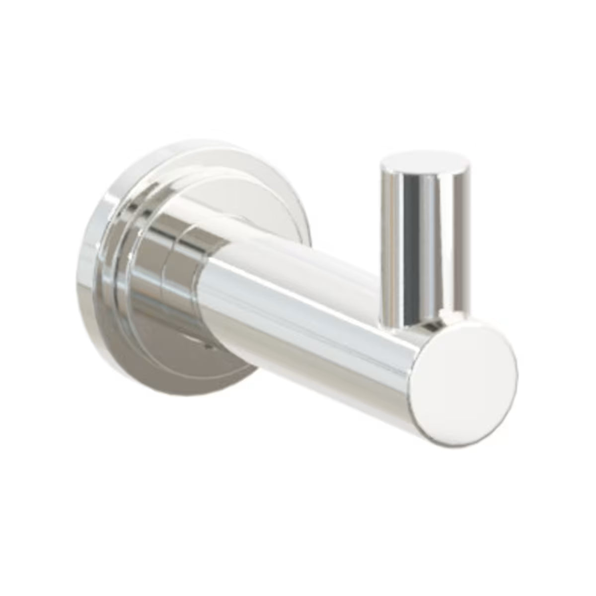 EMTEK Modern Tubular Brass Single Hook With Rosette