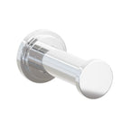 EMTEK Modern Tubular Brass Single Robe Hook With Rosette