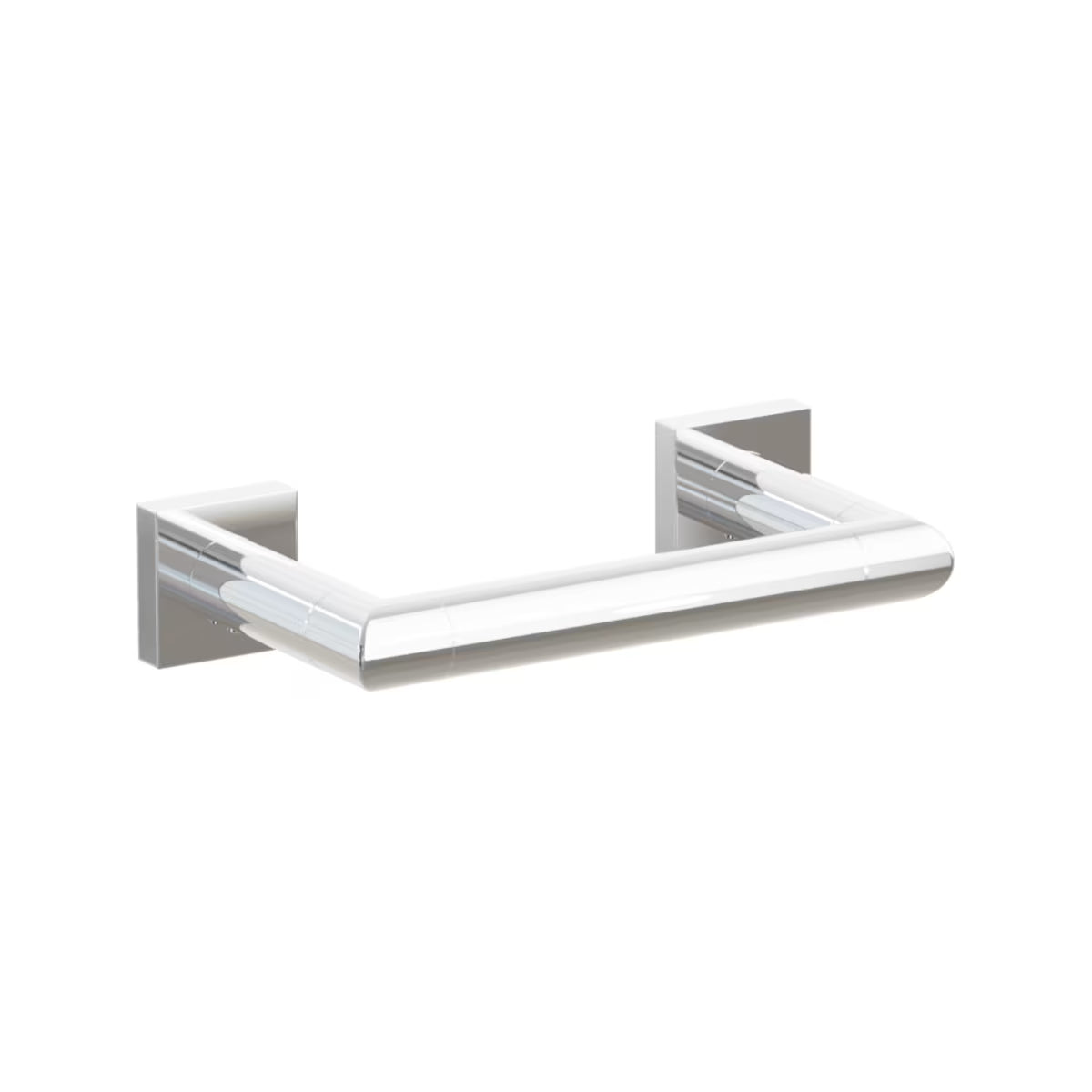 EMTEK Modern Tubular Brass Paper Holder - Pivoting Double Post