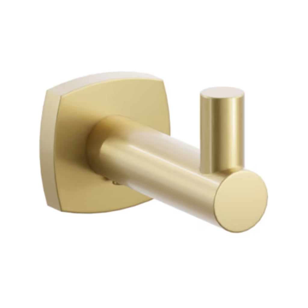 EMTEK Modern Tubular Brass Single Hook With Rosette