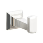 EMTEK Transitional Flared Brass Single Robe Hook with Rosette
