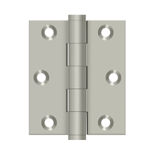 DELTANA 3" x 2-1/2" Square Corners Screen Door Solid Brass Hinge
