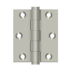 DELTANA 3" x 2-1/2" Square Corners Screen Door Solid Brass Hinge