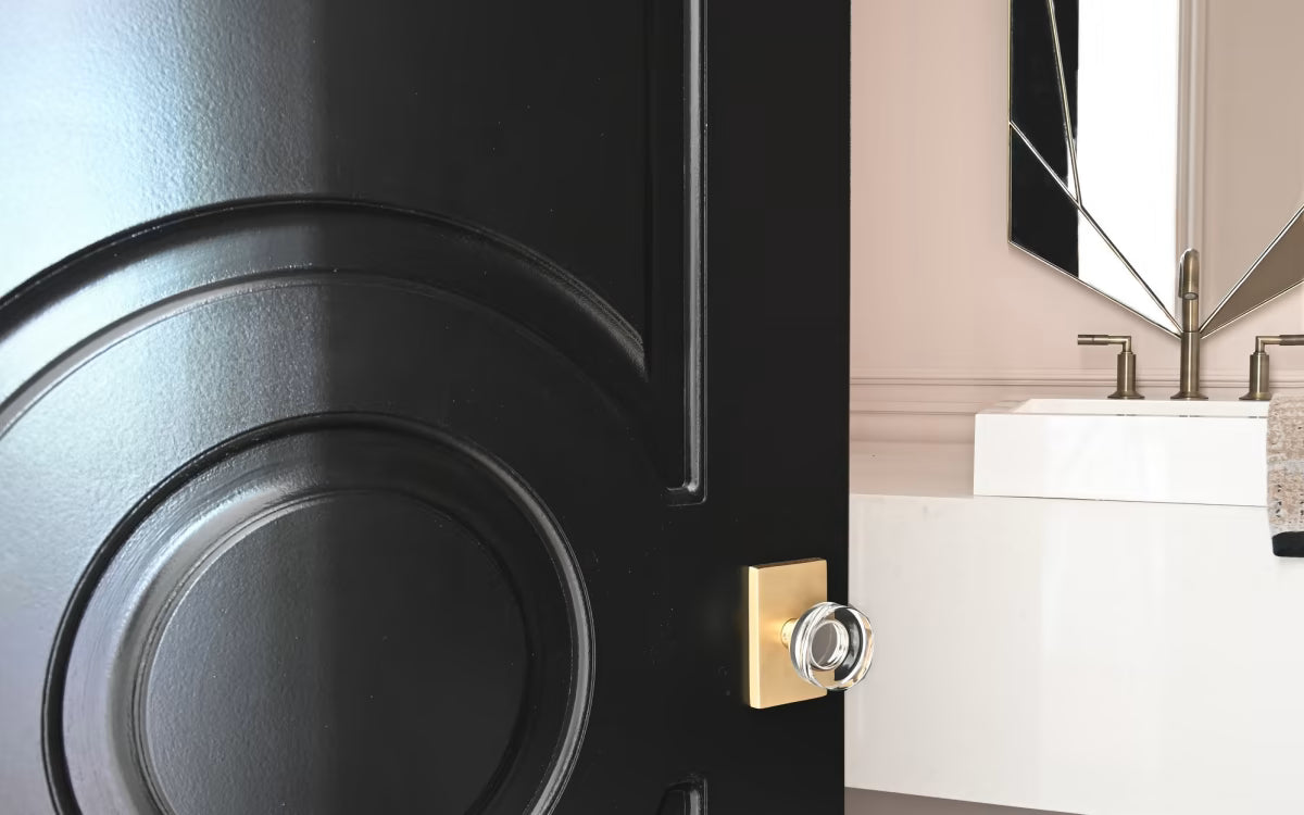 EMTEK Modern Disc Glass Knob