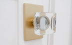 EMTEK Modern Square Glass Knob