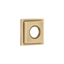 EMTEK Traditional Brass Double Hook with Rosette