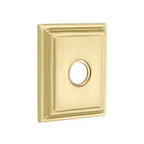 EMTEK Traditional Brass Double Hook with Rosette